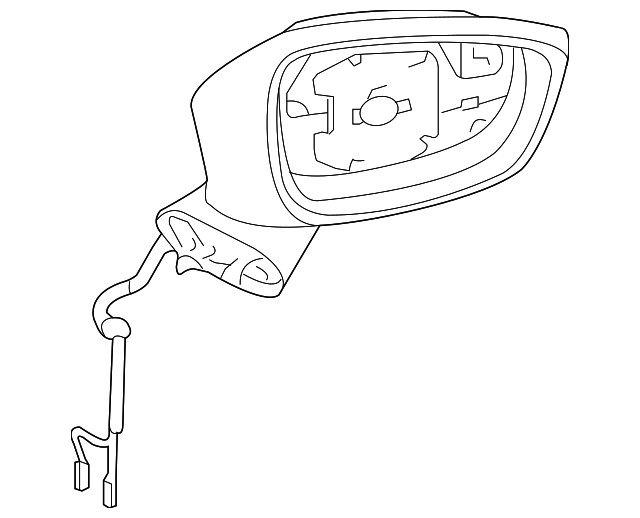 GJS3-69-121G Деталь MIRROR OUTSIDE, RIGHT