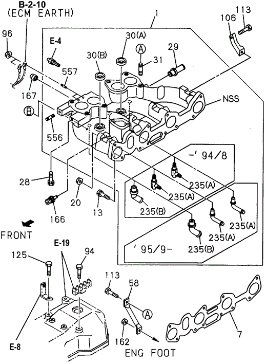 GASKET, IN. MANIFOLD - 1995 Honda PASSPORT (8941462490) GASKET, IN. MANIFOLD - 1995 Honda PASSPORT (8941462490)