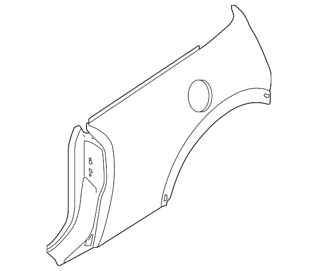 41-35-7-142-107 Деталь QUARTER PANEL, LEFT
