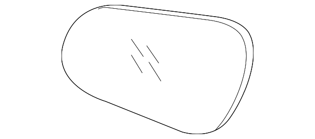 87611-2L310 Деталь MIRROR GLASS, LEFT