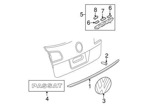 Passat EXTERIOR TRIM - LIFT GATE