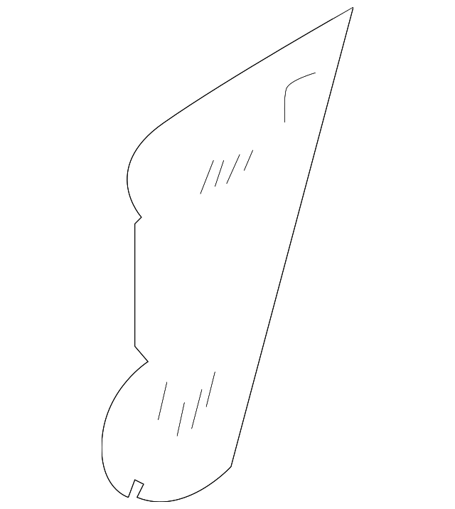 82860-ZE50B Деталь WATER SHIELD, RIGHT