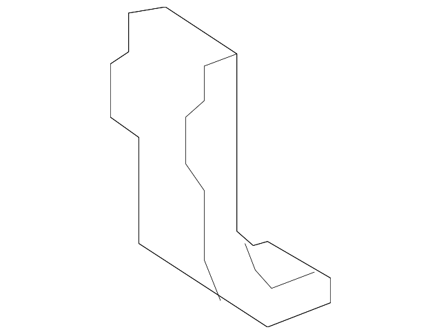 86635-A5000 Деталь IMPACT BAR LOWER BRACKET, RIGHT