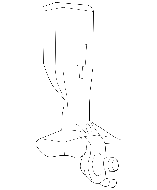 7B0857755FDE5 Деталь BUCKLE END, LEFT