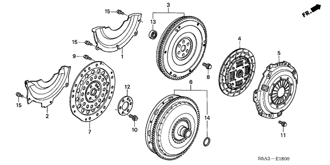 ENGINE/CLUTCH - TORQUE CONVERTER for 2004 Honda CIVIC COUPE #1