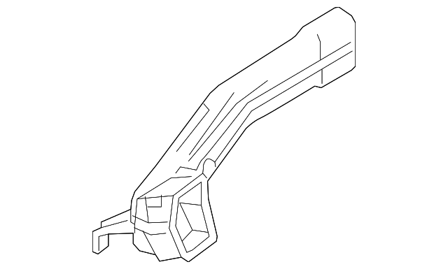 5W7Z-19B680-AA Деталь SIDE DUCT, LEFT