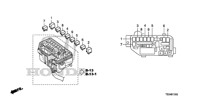 ELECTRICAL / EXHAUST / HEATER / FUEL/CONTROL UNIT (ENGINE ROOM) (2) for 2009 Honda ACCORD COUPE #1
