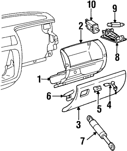 Catera GLOVE BOX