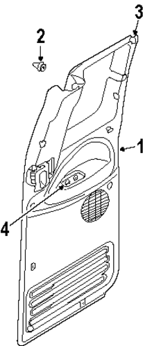 Ram 1500 INTERIOR TRIM - REAR DOOR