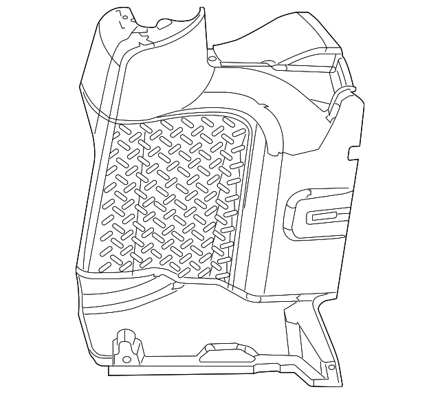 1PU13DX9AC QTR TRIM PANEL, LEFT