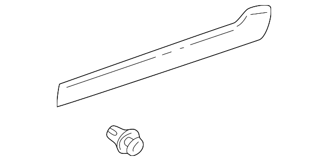 75745-52030 Деталь LOWER MOLDING, RIGHT