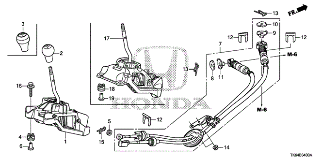 CHASSIS/SHIFT LEVER for 2009 Honda FIT #1