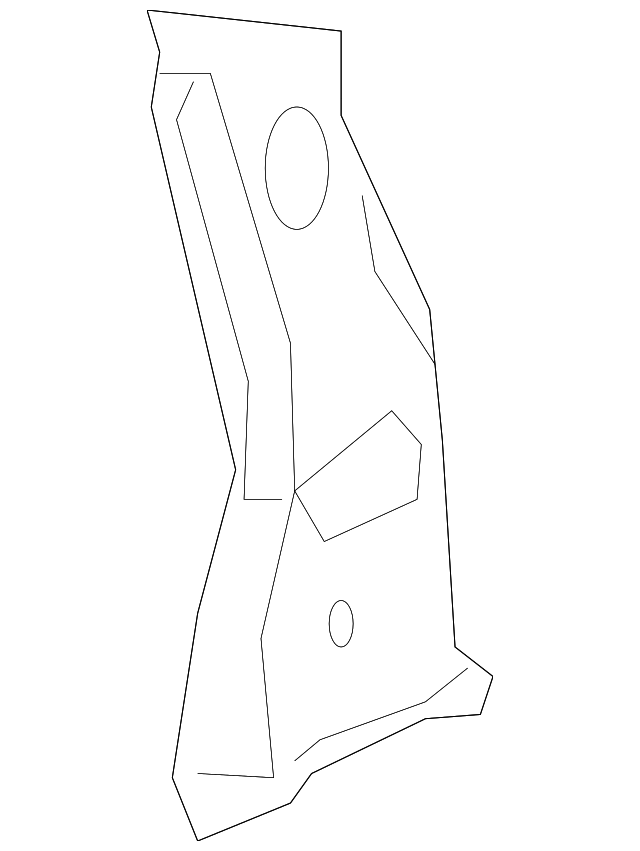 6372086Z00 Деталь PILLAR REINF, LEFT