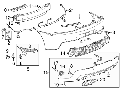 Camaro BUMPER & COMPONENTS - REAR 2