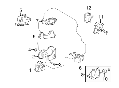 xB ENGINE & TRANS MOUNTING 2