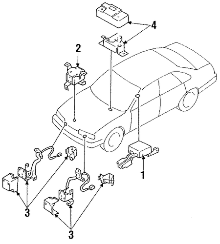 Q45 AIR BAG COMPONENTS