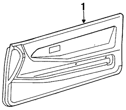 Tercel INTERIOR TRIM - DOOR