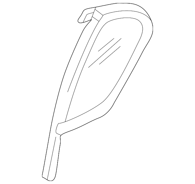 25747976 Деталь VENT GLASS, RIGHT