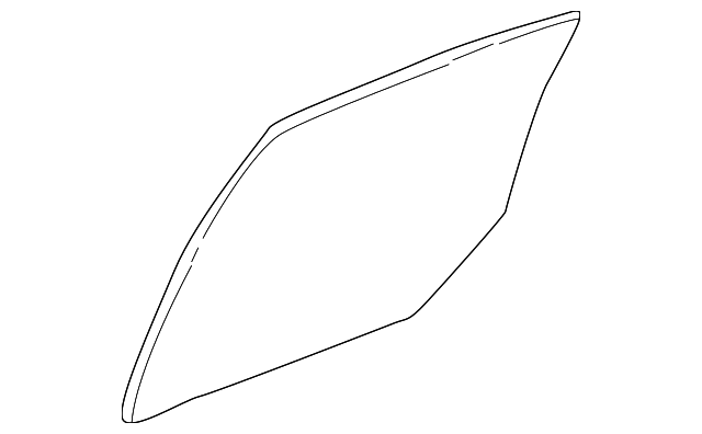 25719240 Деталь DOOR GLASS, LEFT