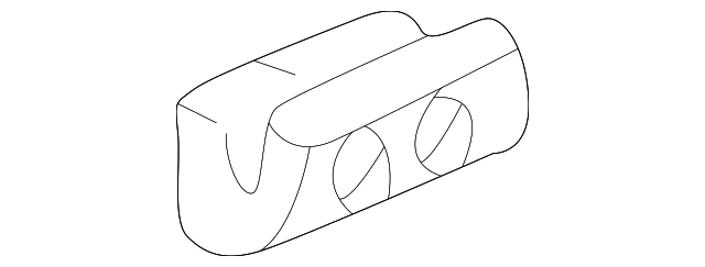 25634860 Деталь DOOR GLASS RETAINER, LEFT
