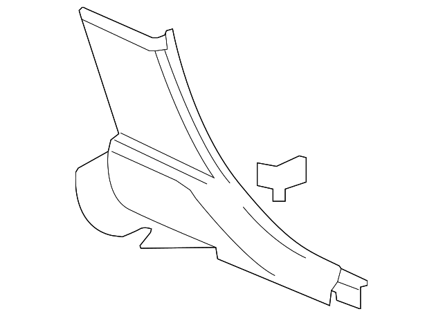 25870055 Деталь LOCK PILLAR TRIM, RIGHT
