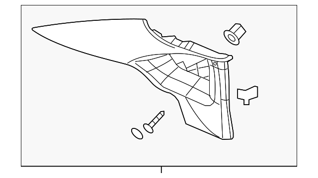 23311871 Деталь UPPER TRIM PANEL, LEFT