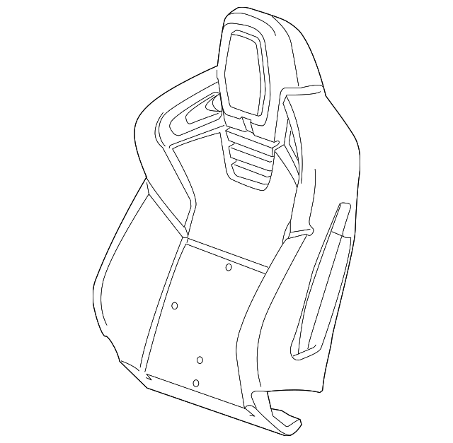 22972736 Деталь SEAT BACK PAD, LEFT