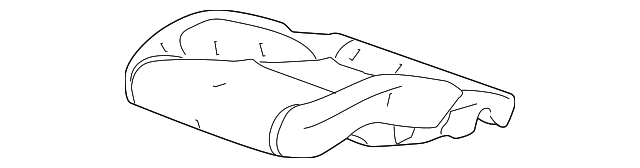 22972737 Деталь SEAT CUSHION PAD, LEFT