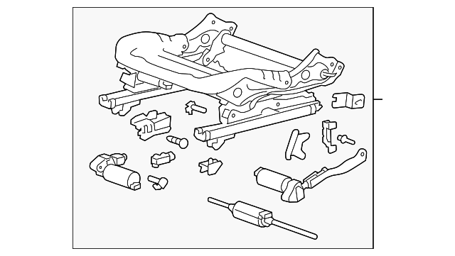 22972735 Деталь SEAT ADJUSTER, LEFT