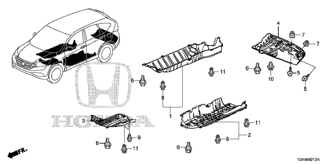 INTERIOR / BUMPER/UNDER COVER for 2012 Honda CR-V #1