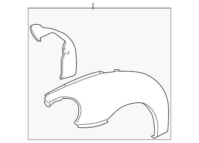 1C0-821-103-H-GRU Деталь FENDER ASSY, LEFT