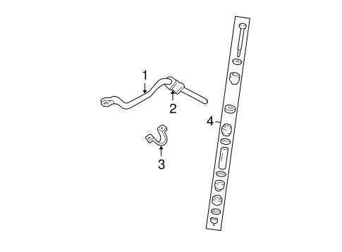 C3500 STABILIZER BAR & COMPONENTS 2