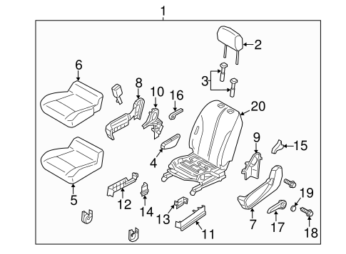City Express DRIVER SEAT COMPONENTS