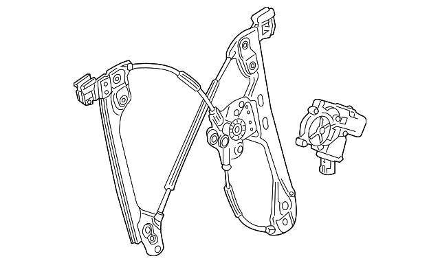 23189478 Деталь WINDOW REGULATOR, LEFT