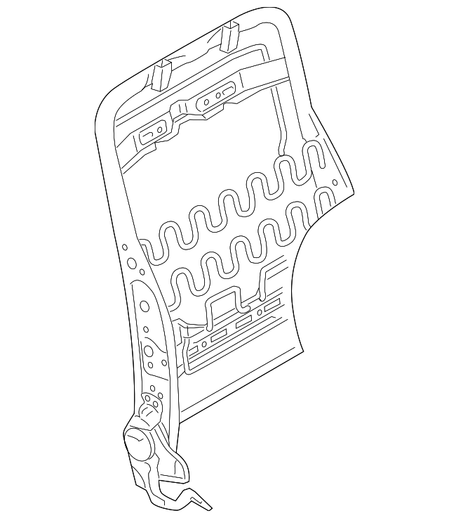 8530357L10 Деталь SEAT BACK FRAME