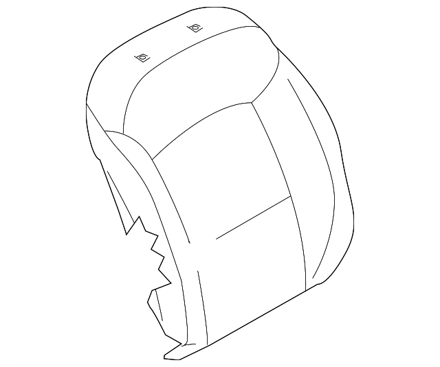 8538057L11GNH Деталь SEAT BACK COVER