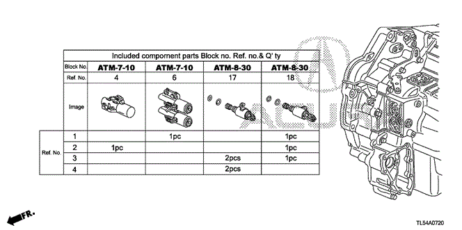 TSX 5-DOOR AT SOLENOID VALVE SET