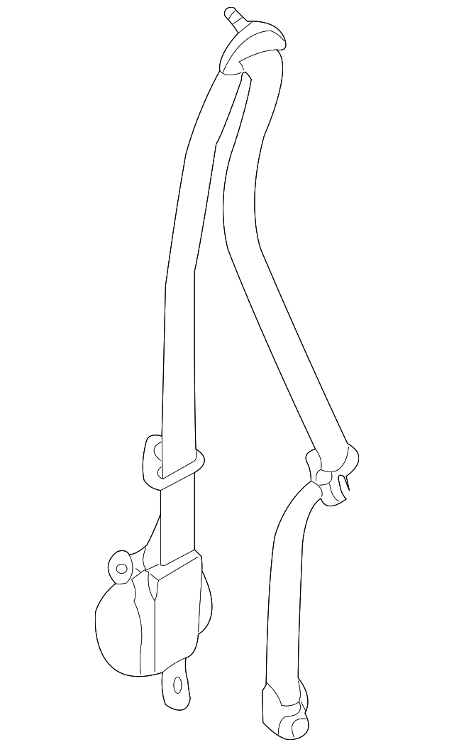 86884-5W500 Деталь BELT & RETRACTOR, RIGHT
