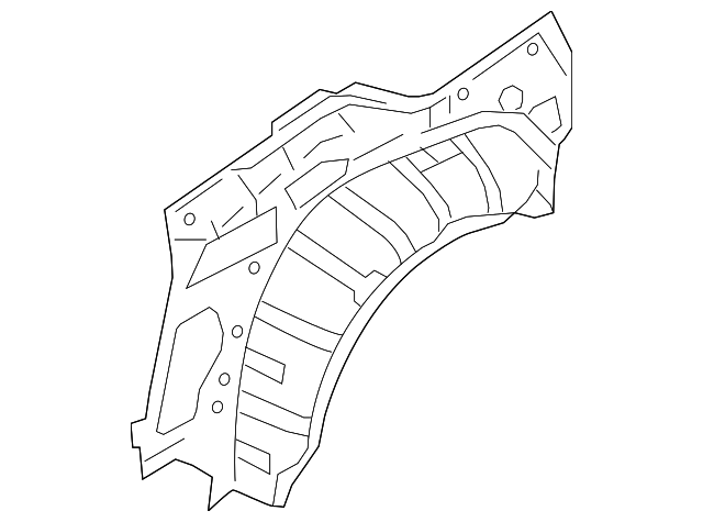 G6710JJ5MA Деталь OUTER WHEELHOUSE, RIGHT
