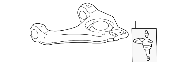 20869233 Деталь LOWER CNTRL ARM, RIGHT