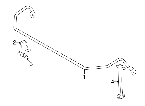 SLK320 STABILIZER BAR & COMPONENTS