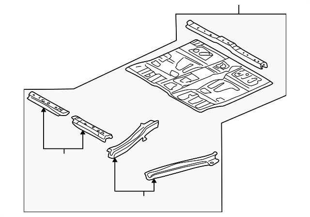ECY153600 Деталь FLOOR PAN ASSY