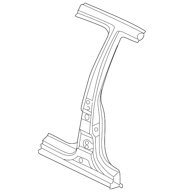 71402-38D00 Деталь CENTER PILLAR, RIGHT