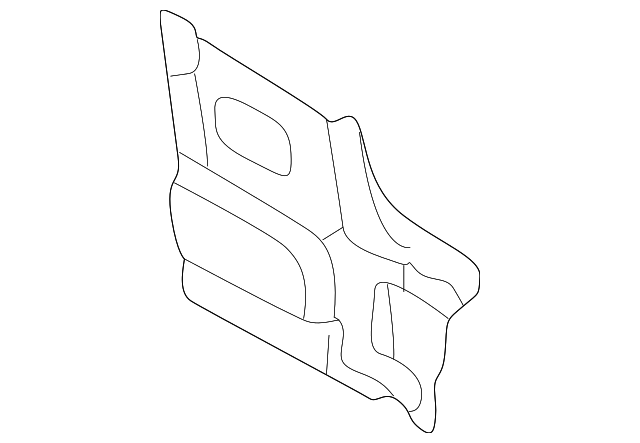 64353-3C000 Деталь INNER ROCKER FRONT EXTN, LEFT