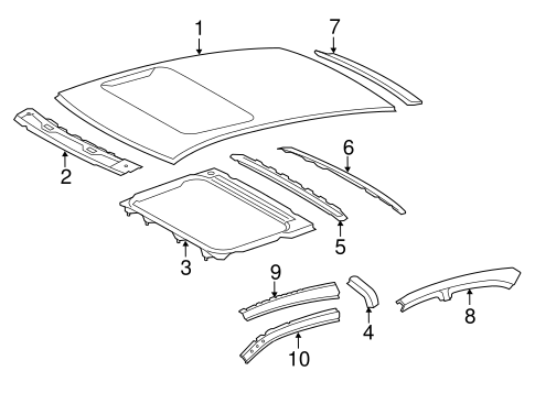 ES350 ROOF & COMPONENTS 2