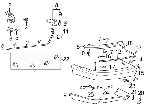 A8 Quattro BUMPER & COMPONENTS - REAR