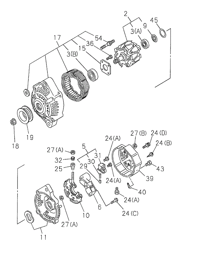 ENGINE/GENERATOR COMPONENTS for 1998 Acura SLX #1