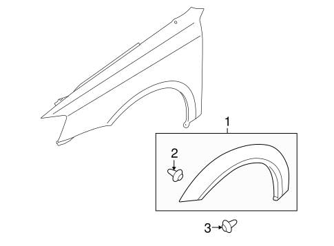 Outback EXTERIOR TRIM - FENDER