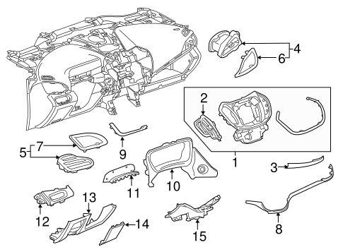 Volt INSTRUMENT PANEL COMPONENTS