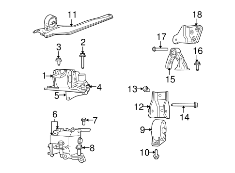 Caliber ENGINE & TRANS MOUNTING